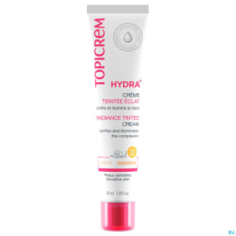 Topicrem hydra+ cr teintee eclat claire    40ml nf