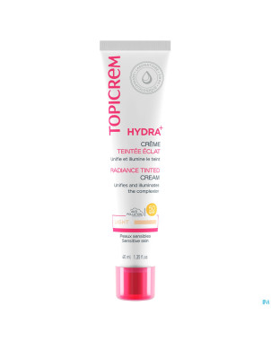 Topicrem hydra+ cr teintee eclat claire    40ml nf