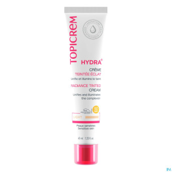 Topicrem hydra+ cr teintee eclat claire    40ml nf