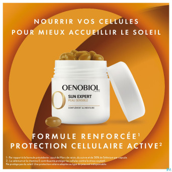 Oenobiol sun expert peau sens. caps 2x30