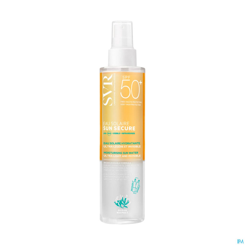 Svr sun secure eau solaire spf50+ 100ml