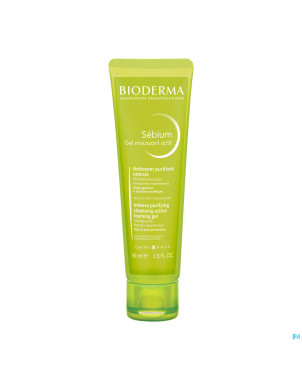 Bioderma sebium gel moussant actif tube 45ml