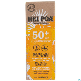Hei poa eco recharge stick soin sol. vis.spf50+15g