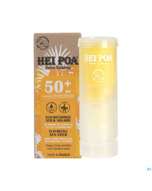 Hei poa eco recharge stick soin sol. vis.spf50+15g