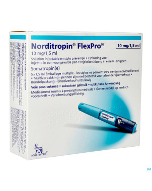 Norditropin flexpro10mg/1,5ml sol inj stylo prer.5