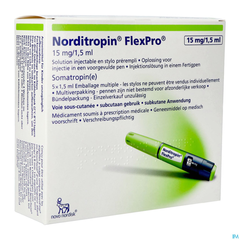 Norditropin flexpro15mg/1,5ml sol inj stylo prer.5