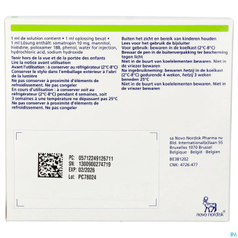 Norditropin flexpro15mg/1,5ml sol inj stylo prer.5