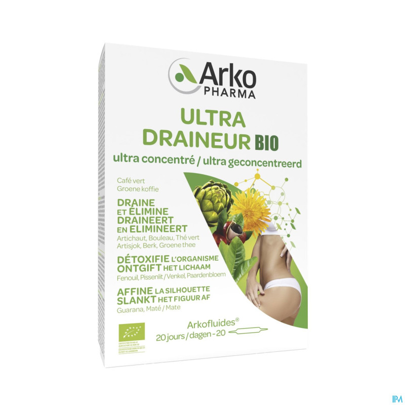 Arkofluides ultra draineur bio amp 20x10ml