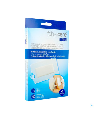 Febelcare med3 pans. adh. ster. wtp 10x15cm 5