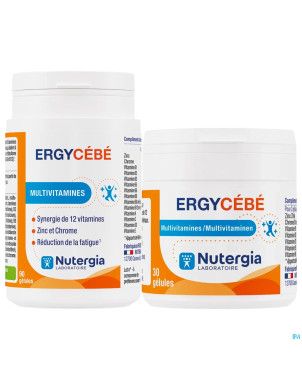 Ergycebe pack 3 mois + 1 gratuit caps 120