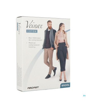 Veinax mi-bas femme coton 2 long noir t4