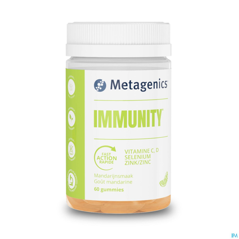 Immunity mandarine gummies 60 metagenics