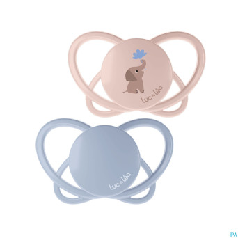Luc&lea duo sucette physio air 0-6m elephant