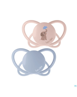 Luc&lea duo sucette physio air 0-6m elephant