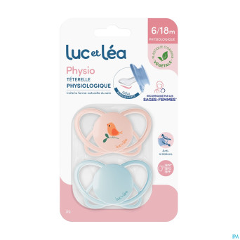 Luc&lea duo sucette physio air 6-18m oiseau