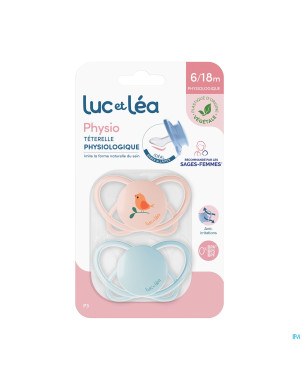 Luc&lea duo sucette physio air 6-18m oiseau