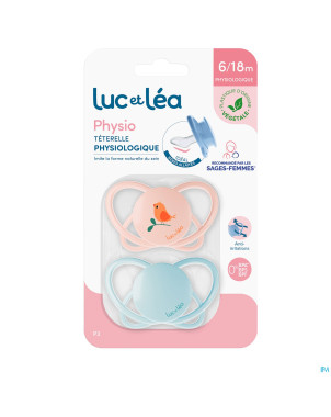Luc&lea duo sucette physio air 6-18m oiseau