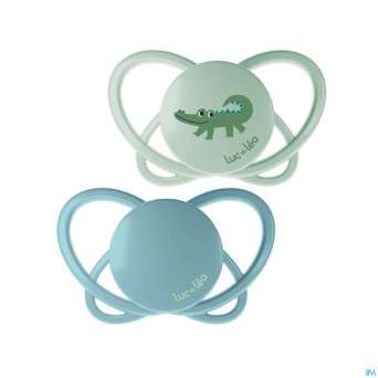 Luc&lea duo sucette physio air 6-18m crocodile