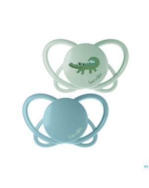 Luc&lea duo sucette physio air 6-18m crocodile