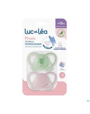 Luc&lea duo sucette physio air 18m+ grenouille