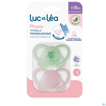 Luc&lea duo sucette physio air 18m+ grenouille