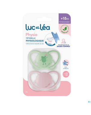 Luc&lea duo sucette physio air 18m+ grenouille