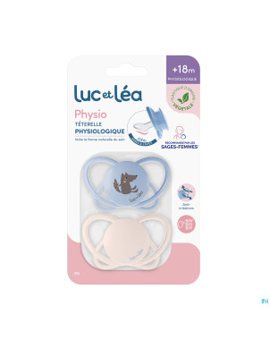 Luc&lea duo sucette physio air 18m+ loup