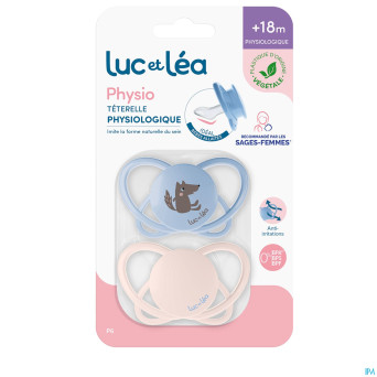 Luc&lea duo sucette physio air 18m+ loup
