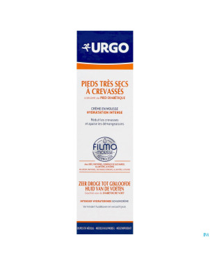 Urgo pieds tres secs crevasses filmo mousse 125ml