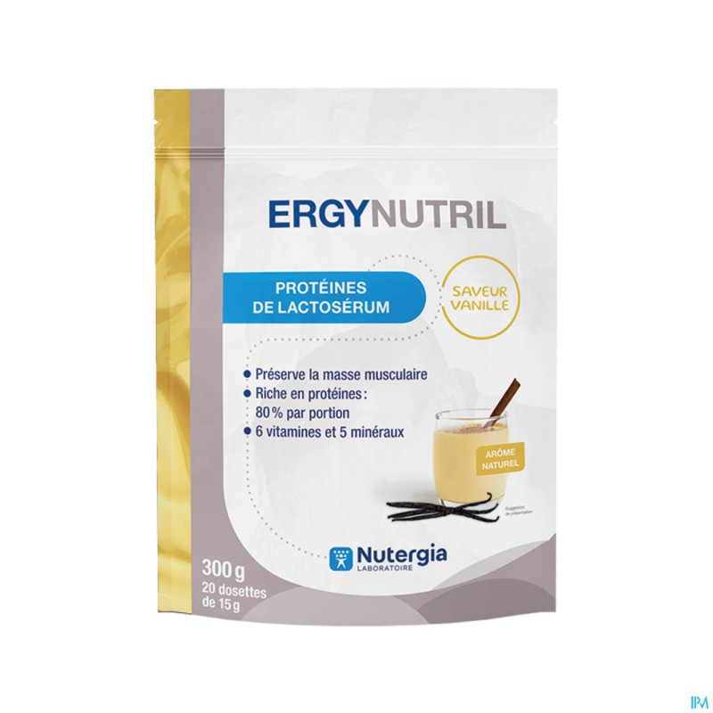 Ergynutril protein lactoserum vanille pdr 300g