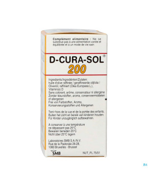 D-cura sol 200ui fl 10ml nf
