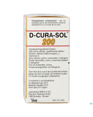 D-cura sol 200ui fl 10ml nf