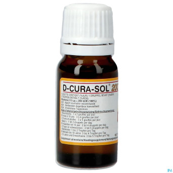 D-cura sol 200ui fl 10ml nf