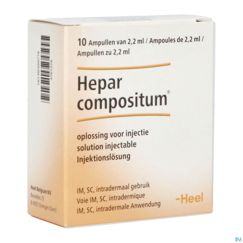 Hepar compositum sol inj amp 10x2,2ml