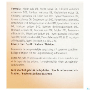 Hepar compositum sol inj amp 10x2,2ml