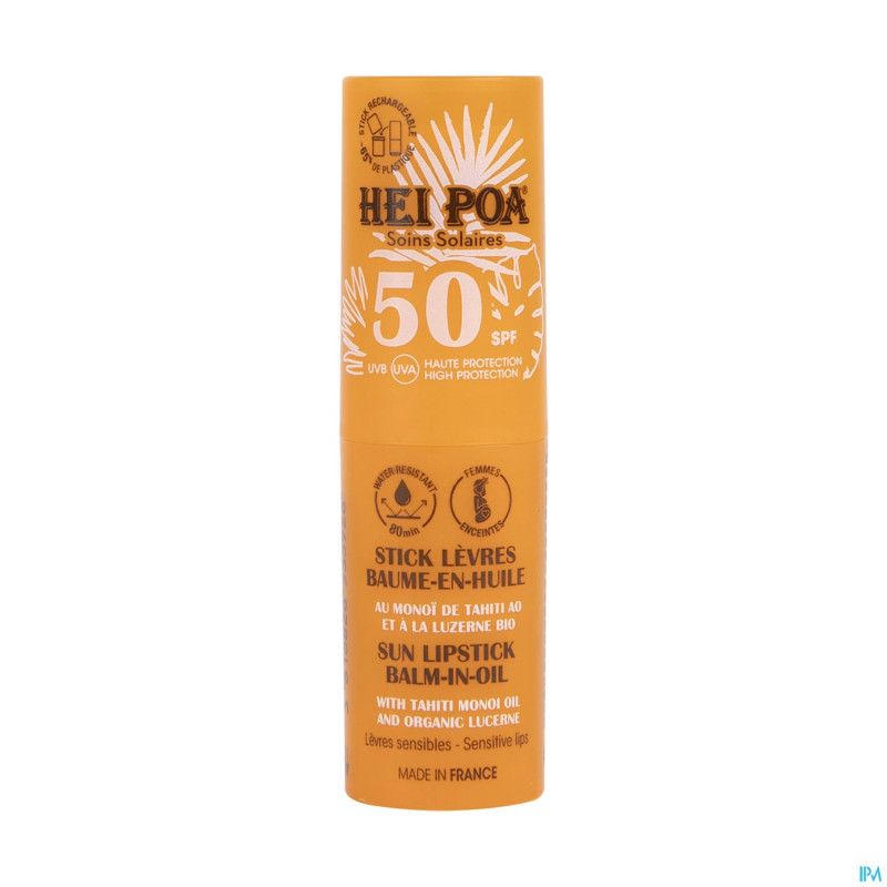 Hei poa stick levres baume huile spf50 4,5g