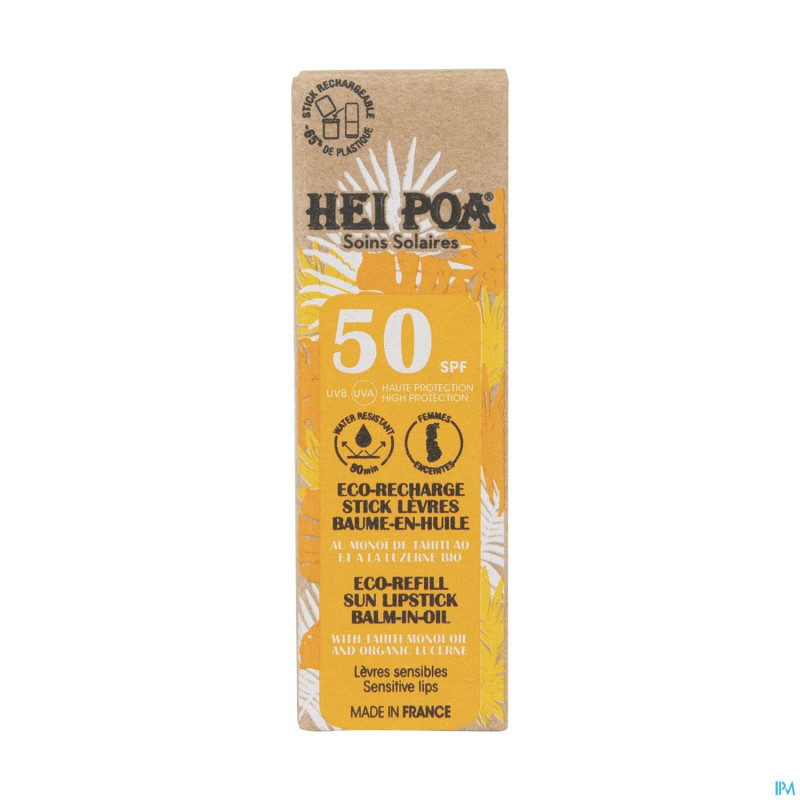 Hei poa eco-rech.stick levre baume huil.spf50 4,5g
