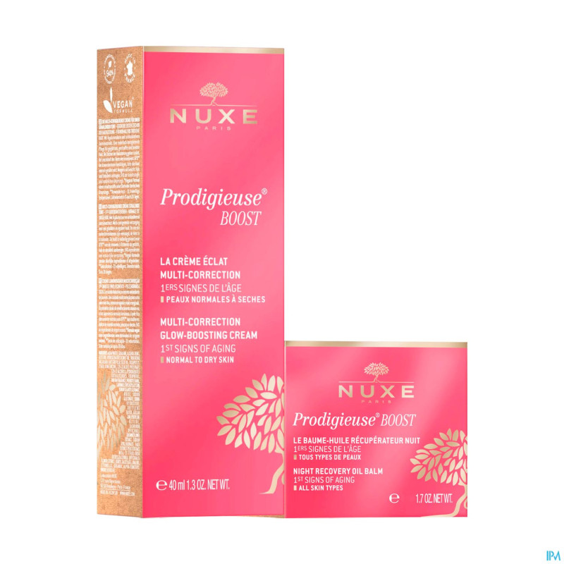 Nuxe prodigieux boost duo cr ps 40ml+ cr nuit 15ml