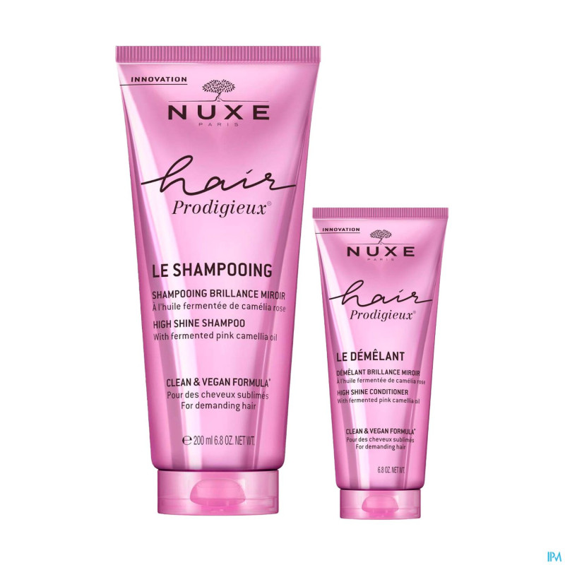 Nuxe hair duo shampooing 200ml + demelant 30ml