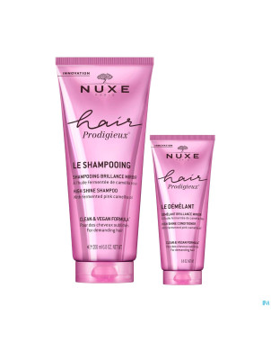 Nuxe hair duo shampooing 200ml + demelant 30ml