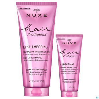 Nuxe hair duo shampooing 200ml + demelant 30ml