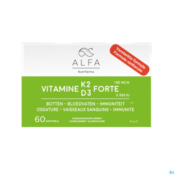 Alfa vitamine k2 d3 forte softcaps 60 nf