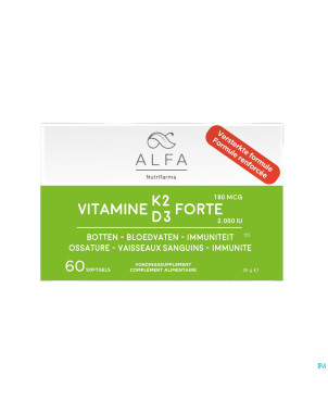 Alfa vitamine k2 d3 forte softcaps 60 nf