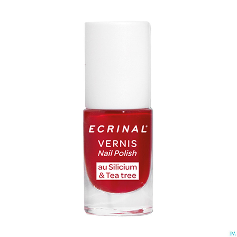 Ecrinal vernis silicium&tea tree rouge passion 5ml