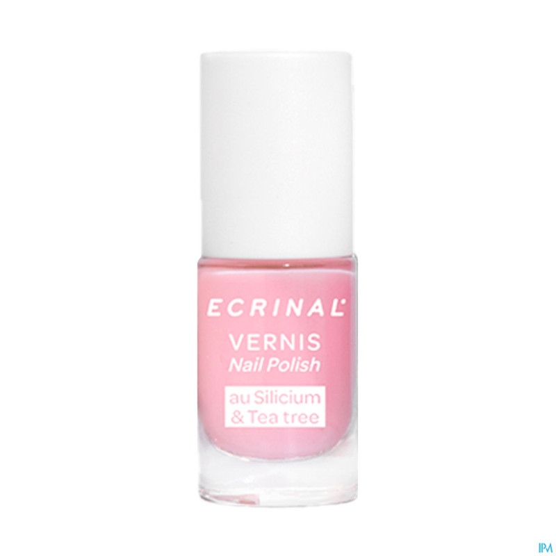 Ecrinal vernis silicium&tea tree rose perle 5ml