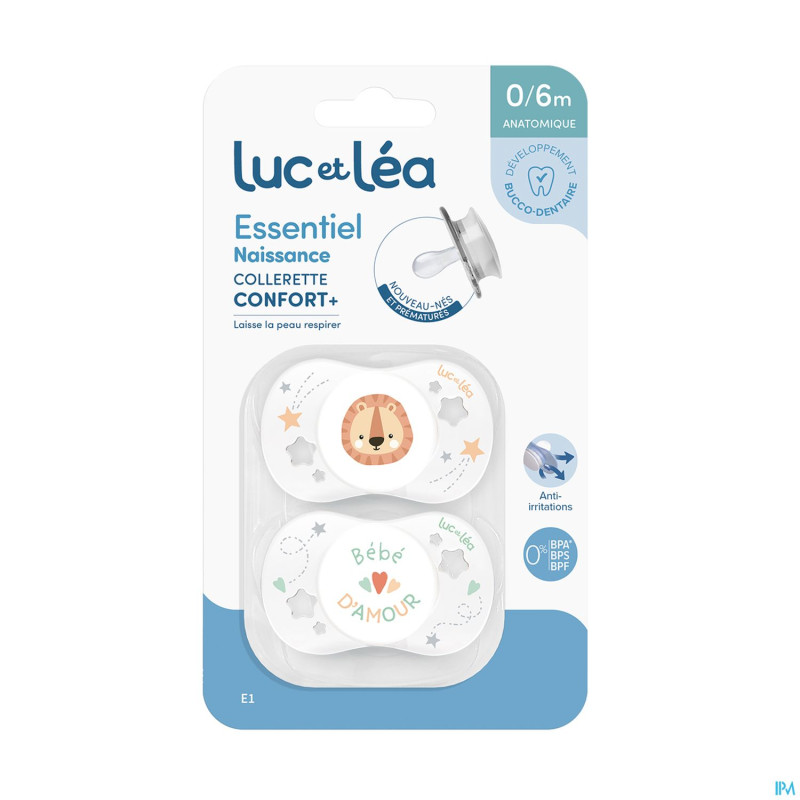 Luc&lea sucette essentiel 0-2m 2