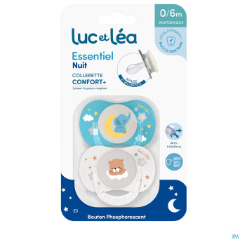 Luc&lea sucette essentiel nuit 0-6m 2