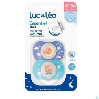 Luc&lea sucette essentiel nuit 6-18m 2