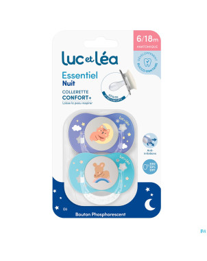 Luc&lea sucette essentiel nuit 6-18m 2