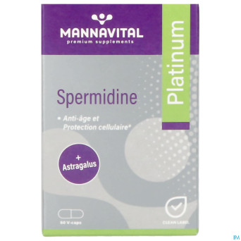 Mannavital spermidine platinium v-caps 60